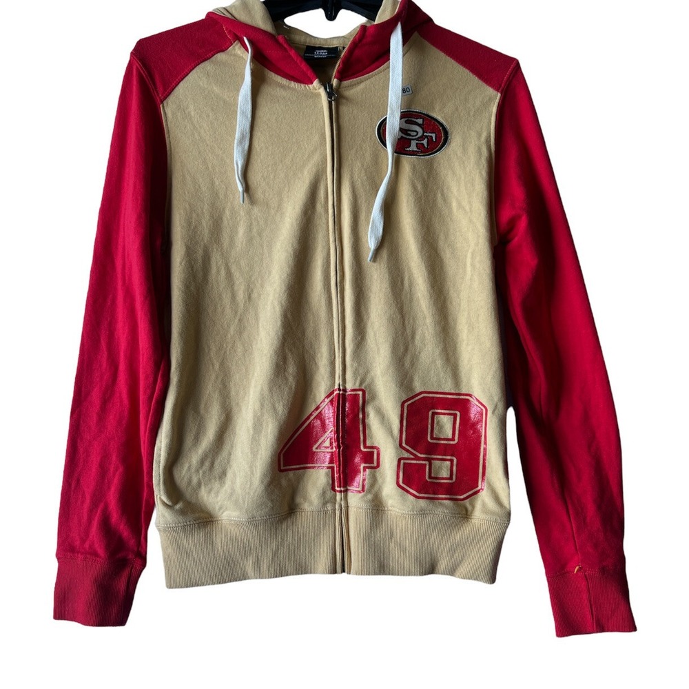 San Francisco 49ers Team Apparel NFL Football Full-Zip Sweatshirt Hoodie Medium